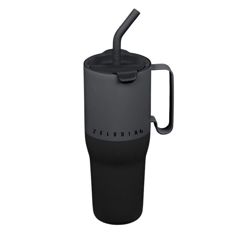 36oz Insulated Tumbler with Multi-Function Lid and Straw